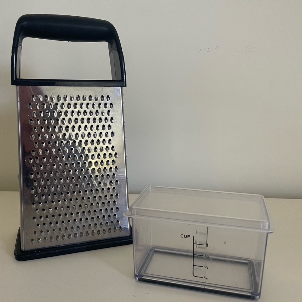 Oneida Kitchenware Good Cook Cheese Grater with Measuring Container
